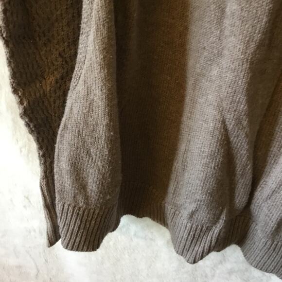 Loft Brown Hi-Low Knit Pull Over Sweater - Picture 14 of 14